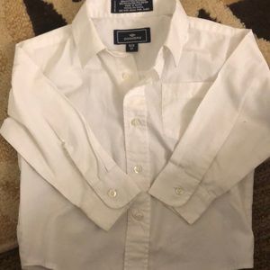 Toddler boys 3t white button up